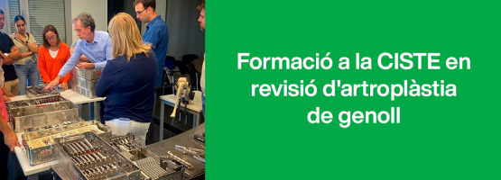 09.10.24 – Personal de l’Hospital Comarcal de Móra d’Ebre es forma a la CISTE en revisió d’artroplàstia de genoll